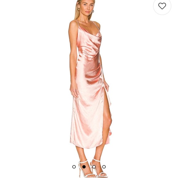 REVOLVE Cordae Midi Dress in Sherbet Pink ELLIATT XS NWT - Picture 2 of 12